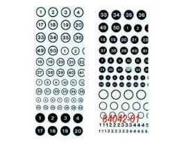 CALL OUT NUMBER, BLACK, 10/PK