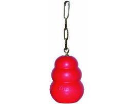 TOY KONG W/CHAIN LG 4IN RED