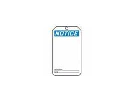 Tag, Notice, 5 7/8" X 3 3/8", RV-Plastic