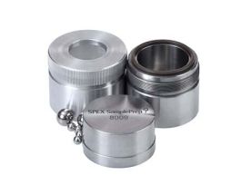 Grinding Vial Set, Round-Ended, Hardened Steel, 35 mL; 1/EA