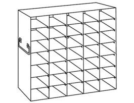Upright Freezer Rack for 25-Place Slide Boxes, 5 x 7 Array