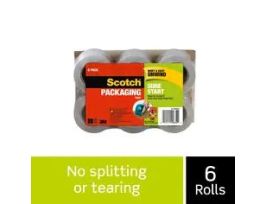 Scotch® Sure Start Packaging Tape, DP-1000RF6, 1.88 in x 900 in (48 mm x 22,8 m), 6 Pack