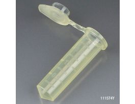 MICROCENTRIFUGE TUBE W/CAP PP YELLOW 2ML