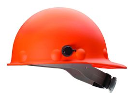 Roughneck P2 Hard Hat, Fiberglass, Quick-Lok blocks, Ratchet Headband, 8 Pt. Ratchet Suspension, Hi-Vis Orange