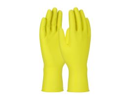 Ambi-Dex Grippaz Jan San, Yellow, 6 Mil Nitrile, Fish Scale Grip, 48/Bx, 2X