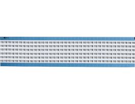 Numerical Wire Markers Perm Adhesive Vinyl 0.75in H Legend: 110, 1250 Total