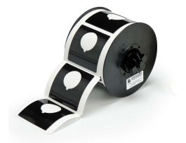 B30 Series Raised Profile Push Button Labels 2.4 in H x 2.4 in W Black 145/RL