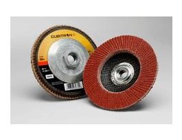 3M™ Cubitron™ II Flap Disc 969F, 80+, T27 Quick Change, 4-1/2 in x 5/8"-11, 10 ea/Case
