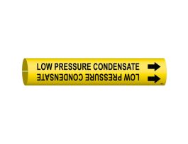 Low Pressure Condensate Pipe Marker, 2.8125" H x 2.8125" W, Fits Pipes 4" Dia. Thru 6" Dia.