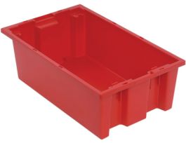 18INX11INX6IN STACK AND NEST TOTE RED