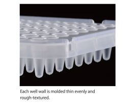 PCR PLATE 96 WL HALF SKIRT PP NAT 0.1 ML BX