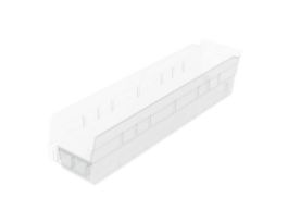BIN SHELF BIN 17-7/8 X 4-1/8 X 4 CLEAR