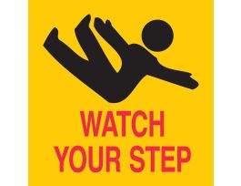 BradyCone Pictogram Labels, WATCH YOUR STEP