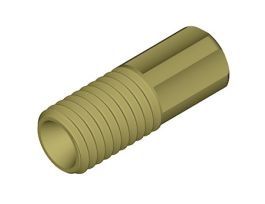 Compact Tubing End Fitting, inverted cone, 1/8"OD, 1/4"-28 UNFM; 10/pk