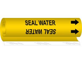 Seal Water Pipe Marker, 8" H x 5" W, Fits Pipes 0.5" Dia. Thru 1.375" Dia.