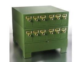 SLIDE STORAGE CABINET GREEN