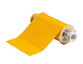 All Weather Permanent Adhesive Vinyl Label Tape for BBP85 Printer - 7" x 10" Yellow