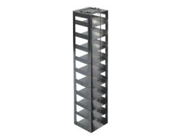 Vertical Freezer Rack for 96 Deep-Well Microtiter Plates or Boxes w/ 1 3/4" Max H, 10 plate or box capacity