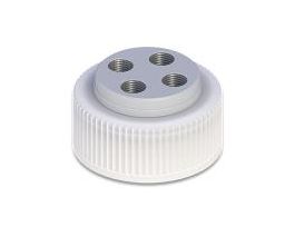 BOTTLE CAP 4-PORT SS INSERT 38 MM WAKO