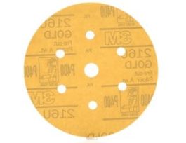 3M™ Hookit™ Gold Disc Dust Free 216U 01073, 6 in, P400, 100 Discs/Carton, 4 Cartons/Case