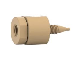 Nonmetallic Inline Check Valve, Inlet, 1 psi, 0.02" ID, 1/4-28 (F) Flat Bottom to 10-32 (M) Coned; 1/EA