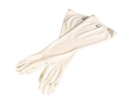 CSM™Glovebox Gloves, Polyurethane, 8" Dia Cuff, 15mil, 32 In, Hand Specific, White, 8
