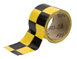 Marking Tape Roll - High Performance  Vinyl, Checkered, Black on White, 2" x 18 Yds