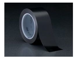 3M™ Vinyl Tape 471, Black, 1 1/2 in x 36 yd, 5.2 mil, 16 rolls per case, Restricted