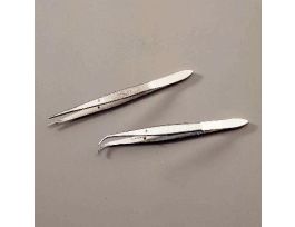 FORCEPS CURVED SHARP POINT SS