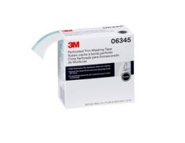 3M™ Perforated Trim Masking Tape, 06345, Variable Thickness Hard Band, 50.8 mm x 10 m, 6 Roll/Case