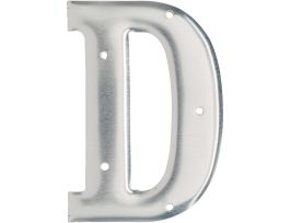 1600 Series Permanent Aluminum Embossed Number and Letter Labels 3 in D 10/PK