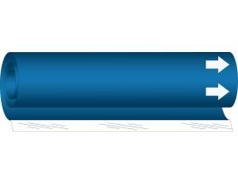 Blank Pipe Marker with Arrow, 8" H x 5" W, Fits Pipes 0.5" Dia. Thru 1.375" Dia.