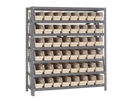 12INX36INX39IN 48 IVORY BINS 4IN BIN