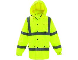 Boss® ANSI Type R Class 3 Heavy Duty Waterproof Breathable Jacket, Yellow, 2X