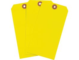 Blank Write-On Tags, 6.25" H x 3.125" W, Cardstock, Yellow 1000/PK