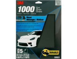 3M™ Wetordry™ Sandpaper, 32021, 1000 Grit, 9 inch x 11 inch, 5 per pack, 20 per case