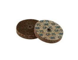 Scotch-Brite™ Cut and Polish Unitized Wheel, CP-UW, 7A Coarse, 3 in x 3/8 in x 1/4 in, 20 ea/Case