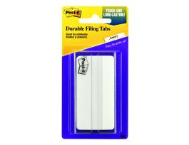 Post-it® Durable Tabs 686F-50WH3IN, 3 in. x 1.5 (76,2 mm x 38 mm) White 24 pk/cs