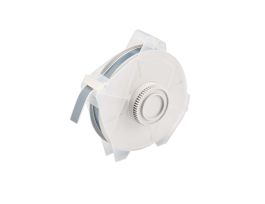 All Weather Permanent Adhesive Vinyl Label Tape for GlobalMark Printer - 0.5" Gray