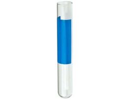 MARK-M Borosilicate Glass Tubes, Blue Marking Label, 12 x 75 mm, 5 mL; 1000/CS