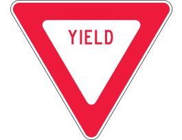 Traffic Sign, YIELD, 24" x 24", Engineer-Grade Prismatic, EA
