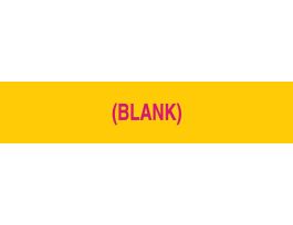 Blank Sign Insert, 1.6875" H x 8" W, Plastic