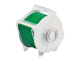 GlobalMark High Performance Polyester Labels 2.25 in W x 100 ft L Green