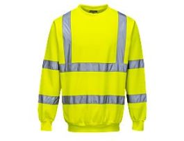 SWEATSHIRT HI-VIS COTTON YELLOW XX-LARGE