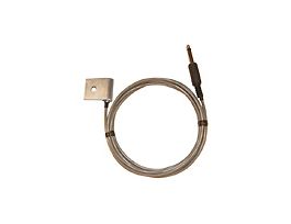 Surface Temperature Probe, Phono Plug, 1 x 13 / 16" Alum, 10ft PVC Fl x Cable