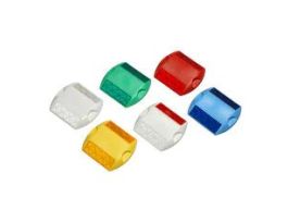 3M™ Raised Pavement Marker RPM-290-2R, White Body, Two-Way Red Lens, 100 Each/Carton