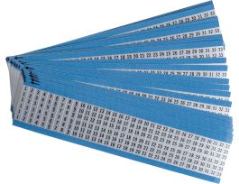 Letters and Numbers Wire Markers Aluminum Foil Legend: 1 to 33, 825 Total