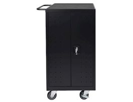18-Laptop/Chromebook Charging Cart, Black