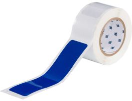ToughStripe® Floor Marking Tape Dashes -  Polyester, Solid Color, Blue, 2" x 8"