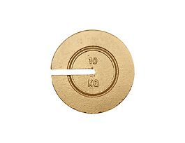 10kg 8" Dia Metric Slotted Weights, with Traceable Certificate